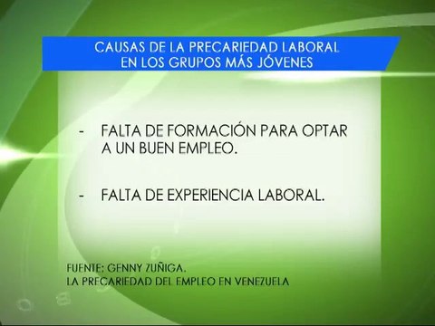 El Buen Empleo: Los trabajos precarios