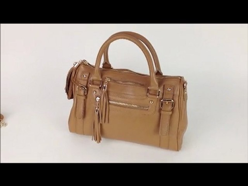 Leather Satchel Handbag