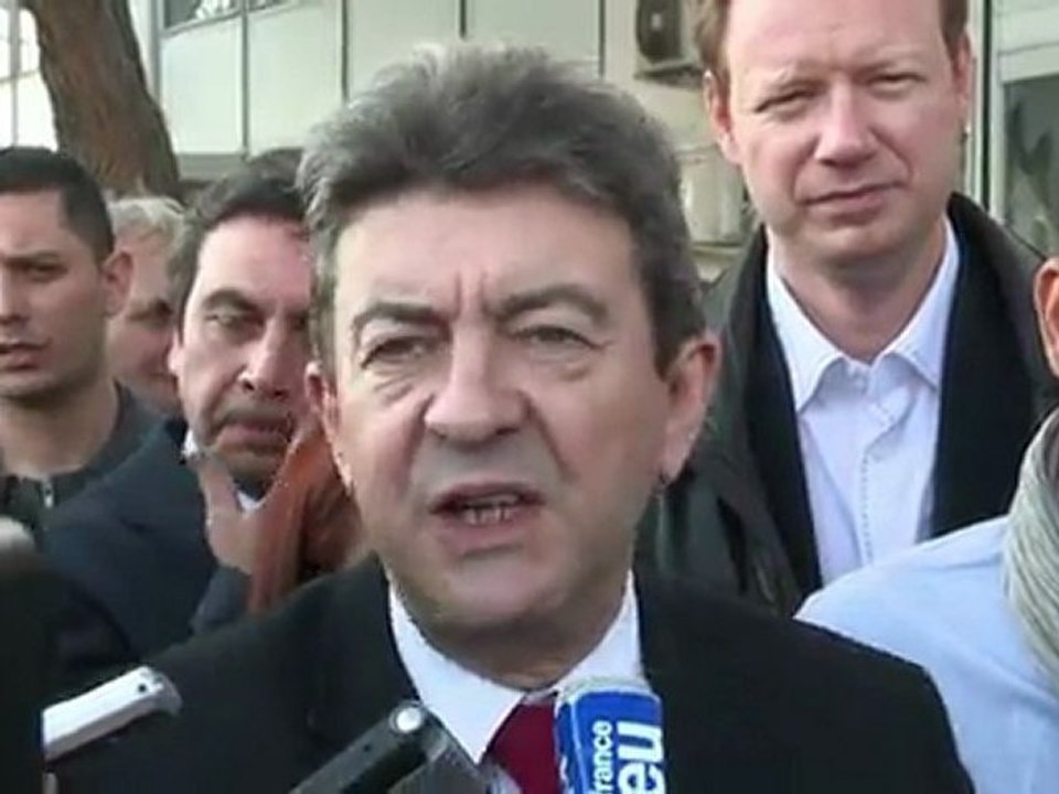 Mélenchon à la recontre des dockers de Marseille