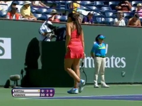 Indian Wells - Ivanovic sort Bartoli