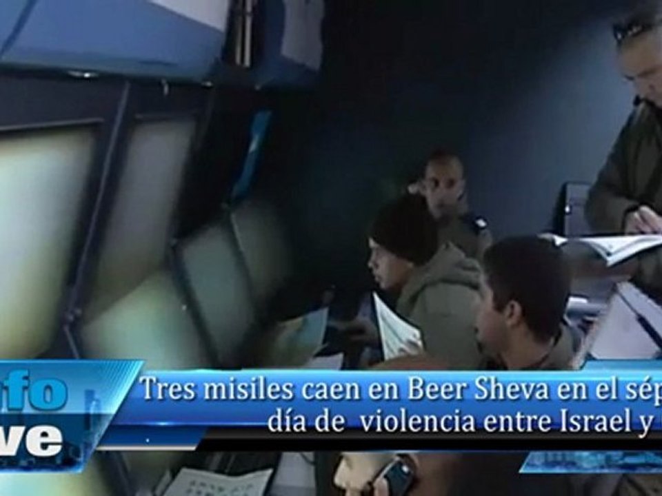 Tres misiles caen en Beer Sheva en el séptimo día de violencia entre Israel y Gaza