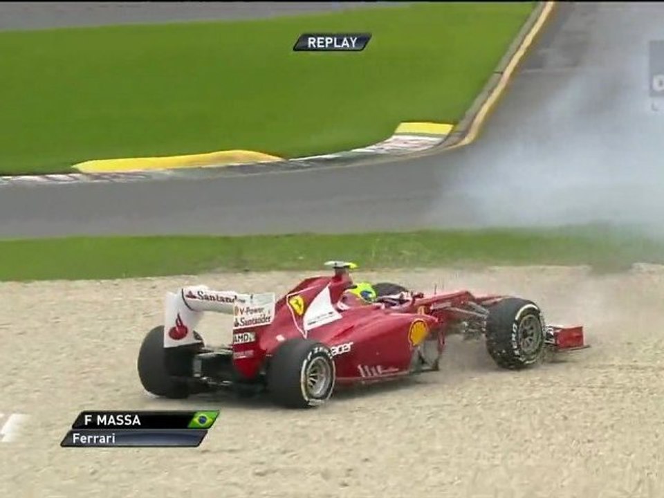 Formula 1 Australie 2012 FP1 Massa spin