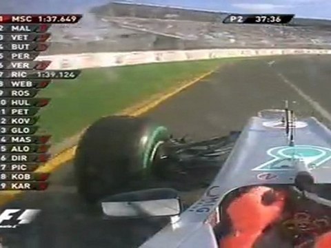 F1 2012 Melbourne FP2 Michael Schumacher Onboard