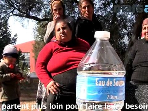 A Château Gombert, les Rroms vont chercher de l'eau aux bouches d'incendie