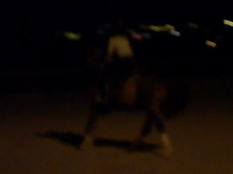 Camille et Potomack, obstacle dans la grande carrière.