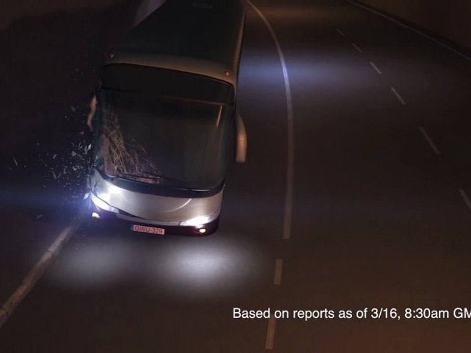 La reconstitution de l'accident de car en Suisse