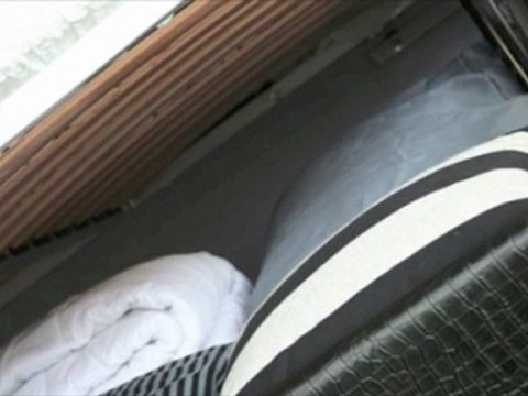 Giwa letto contenitore sfoderabile con tessuto lavabile a 30 gradi Modello Acario