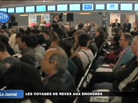 Des voyages de rêves aux enchères à Roissy
