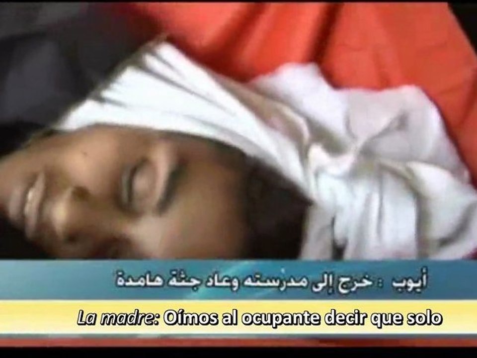 Ayub “Job” un niño palestino hecho pedazos a manos del sionismo
