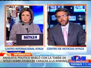 Analista político debate en NTN24 cooperación bilateral ente Caracas y Cuba
