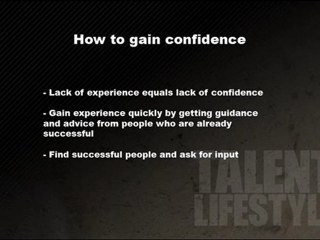 Dance Career: How to gain confidence quickly to do dance related work