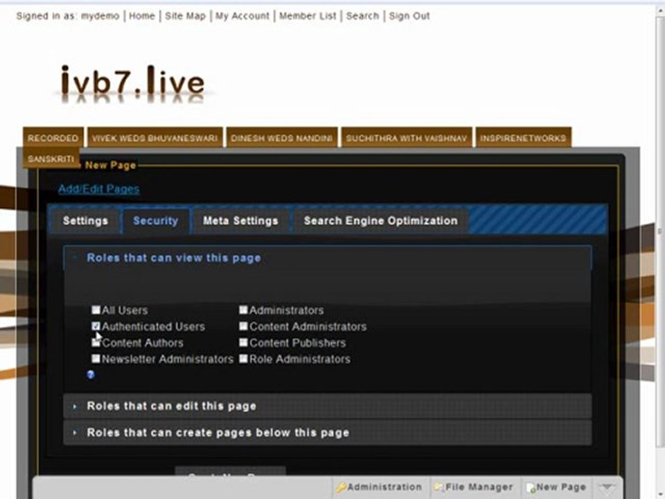webcasting