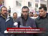 Berdan İşçilerinden Yürüyüş Eylemi