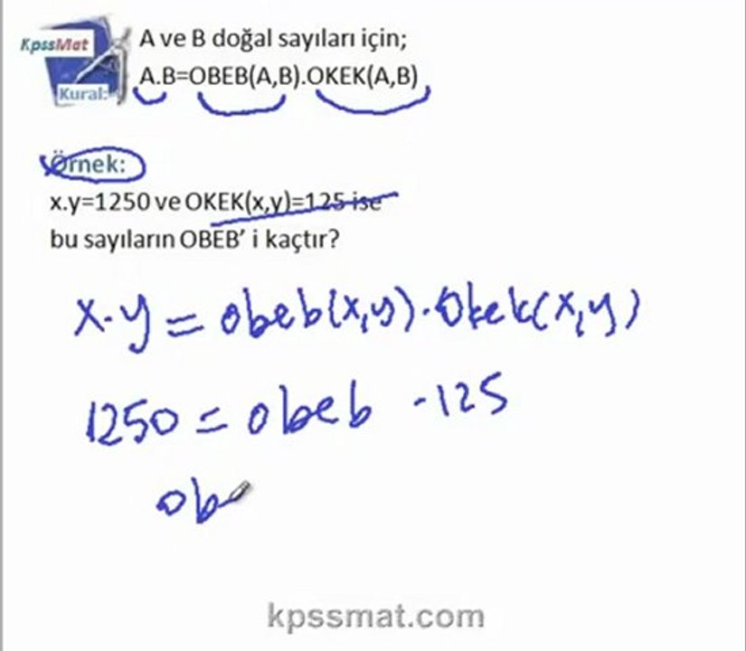 OBEB ve OKEK Konu anlatım Videosu KpssMat.com