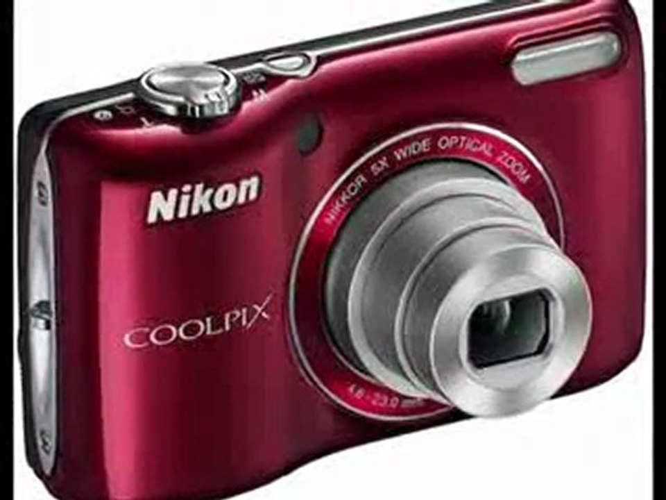 Nikon COOLPIX L26 16.1 MP Digital Camera with 5x Zoom NIKKOR Glass Lens and 3-inch LCD (Red) Best Price