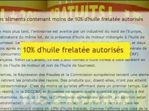 union européenne et huile de vidange - la vérité si je mange - france5 - 10 pourcent d'huile de vidange dans votre huile de friture
