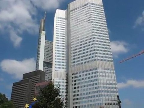 Francfort, Allemagne : gratte-ciel centre ville