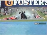 Formule 1 Australie 2002 Huge crash en francais (kiosque)