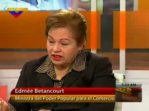 (VIDEO) Toda Venezuela 16.03.2012 Edme Betancourte ministra del Comercio 2/2