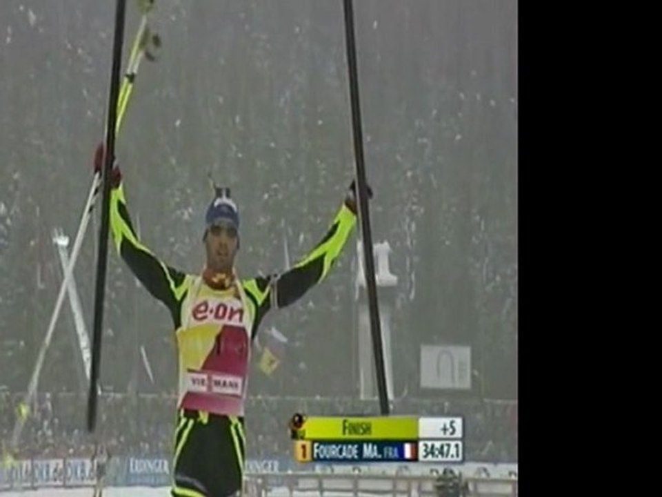 Martin Fourcade remporte son premier globe de cristal en gagnant la poursuite 20120317