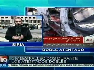 下载视频: Siria: doble atentado en Damasco deja 27 muertos