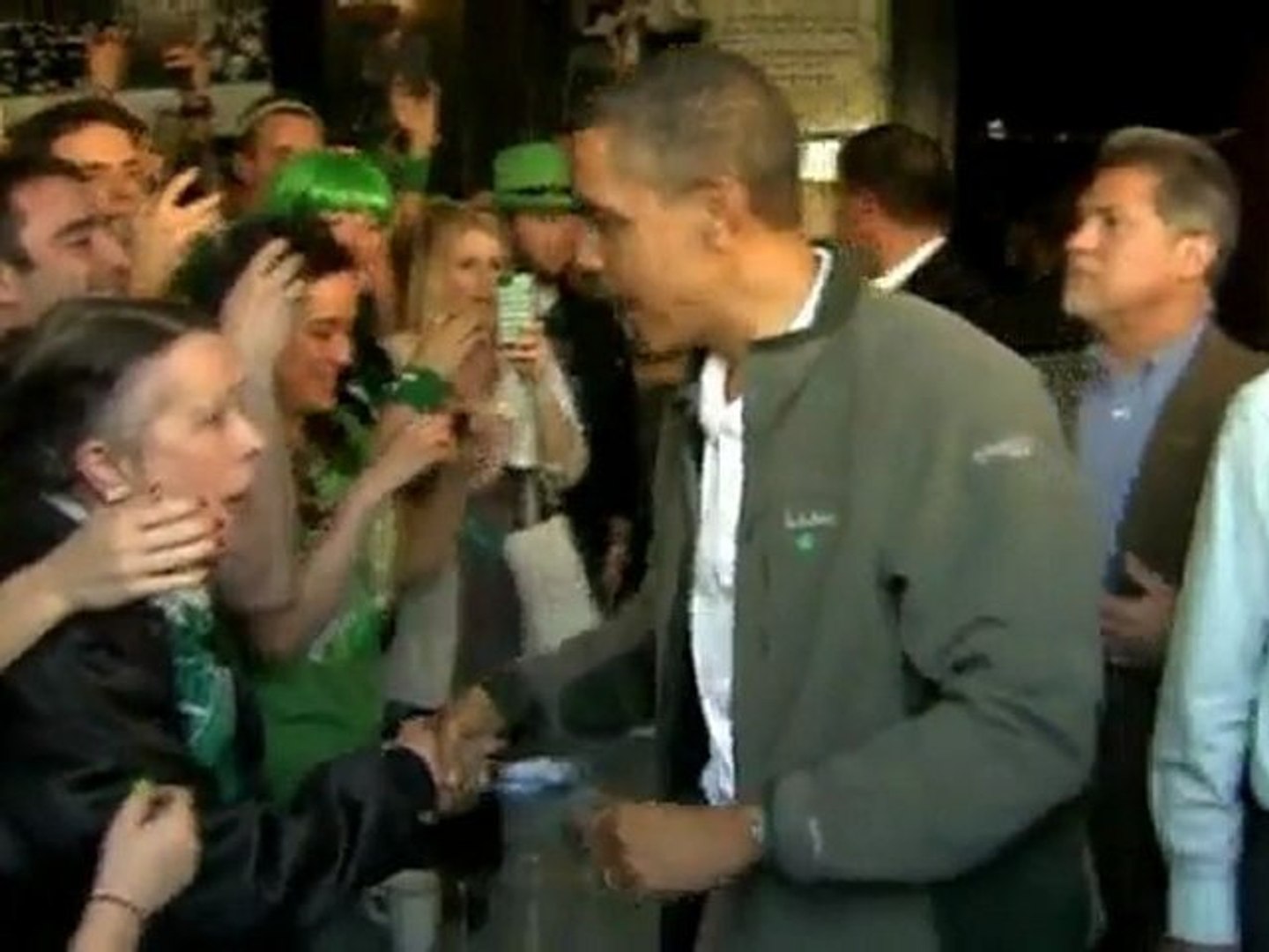 ⁣Obama toasts St. Patrick's Day with a pint of Guinness