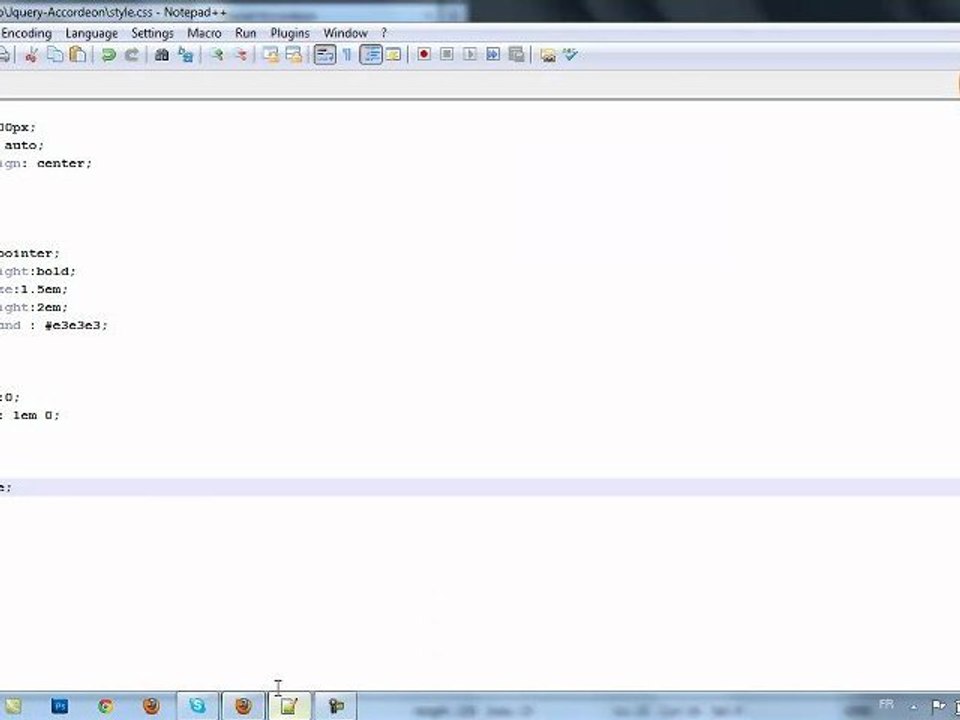 Creatiim - Créer un Menu Accordeon en jQuery