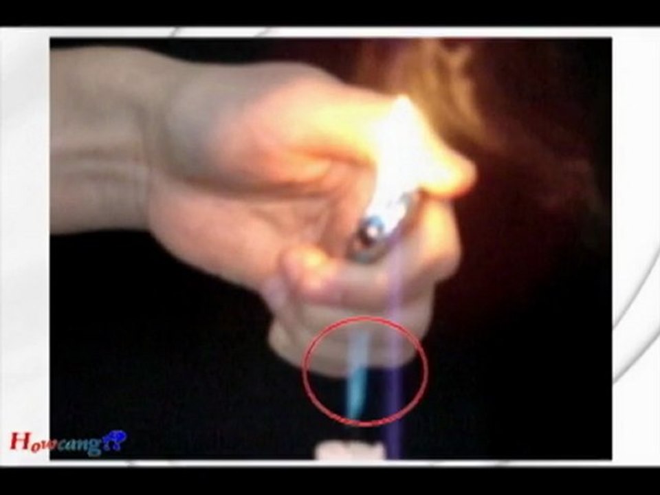 【Fire】　ろうそくの点火　～煙に炎を近づけてみる～