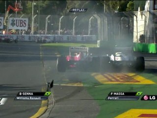 Formula 1 Australie 2012 Crash Senna Massa