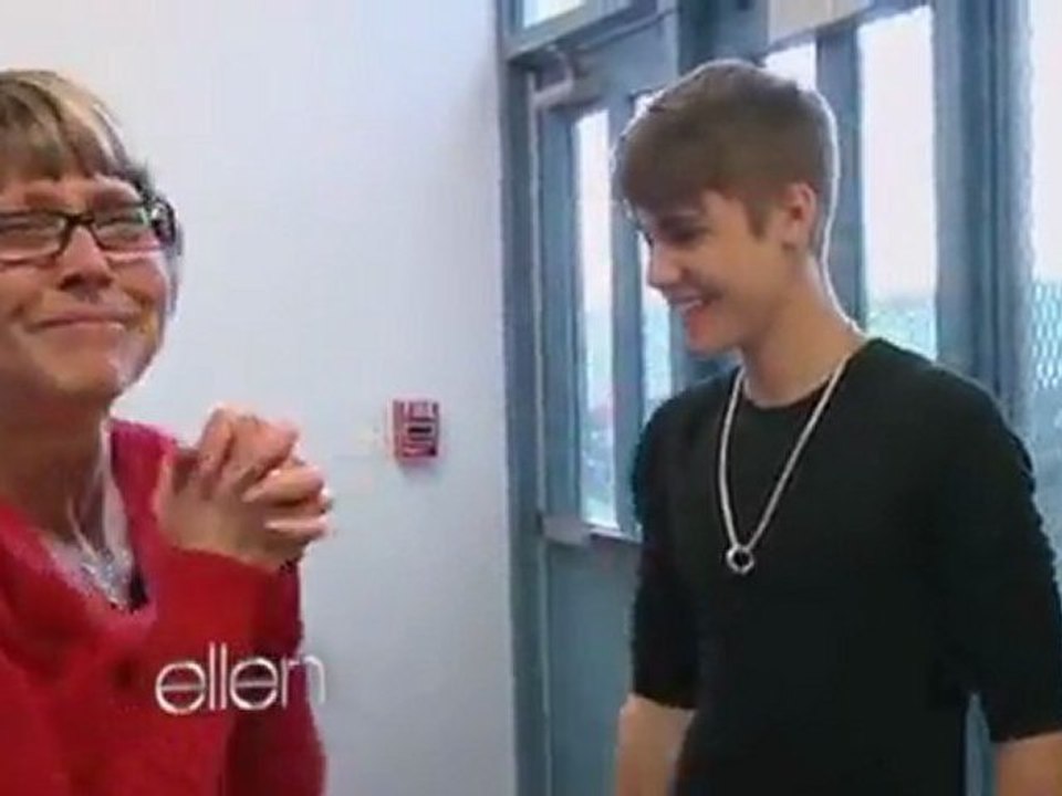 Justin Bieber Tearing up at Whitney Elementary Las Vegas School