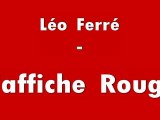 Léo Ferré - L'Affiche Rouge - Piano Solo