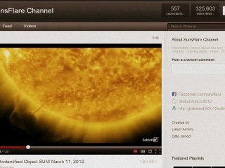 /?\ Une sphère noire filmée près du soleil