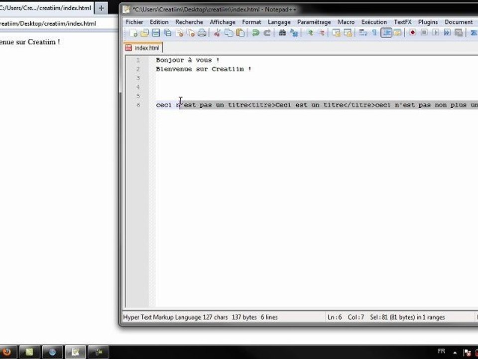 Creatiim - Les bases du Web (part 2) : Les balises