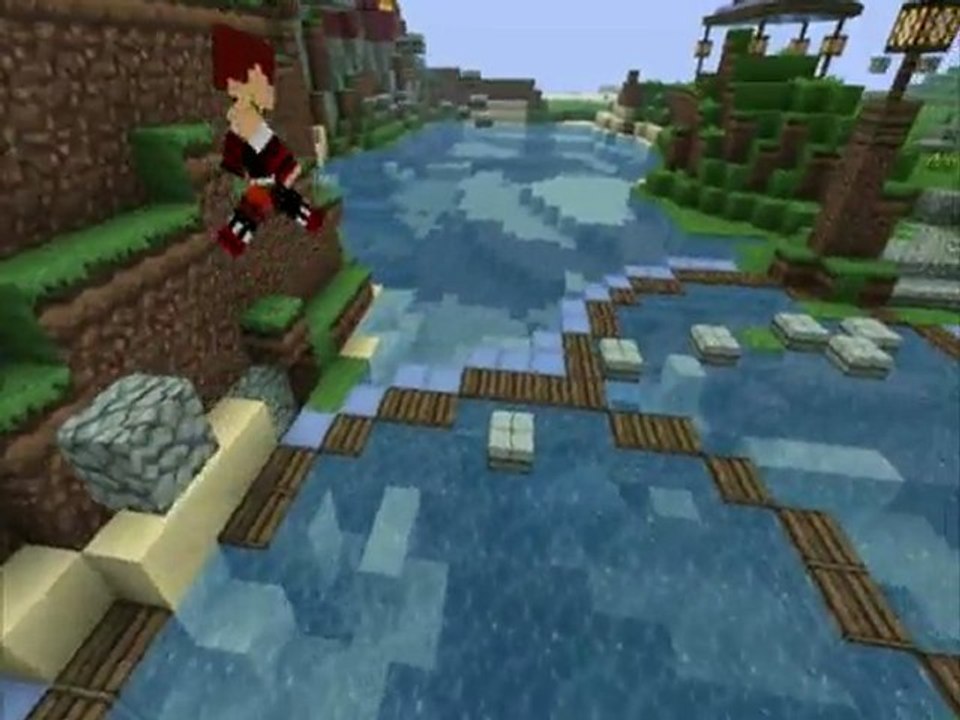Routine paradisiaque parcourt minecraft 2