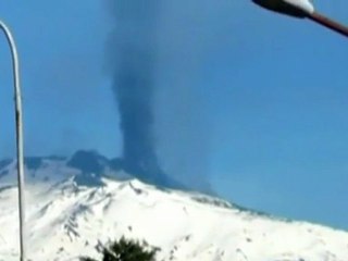 Mount Etna erupts