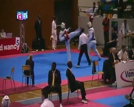2012 taekwondo coupe de France stephane +80 3 round
