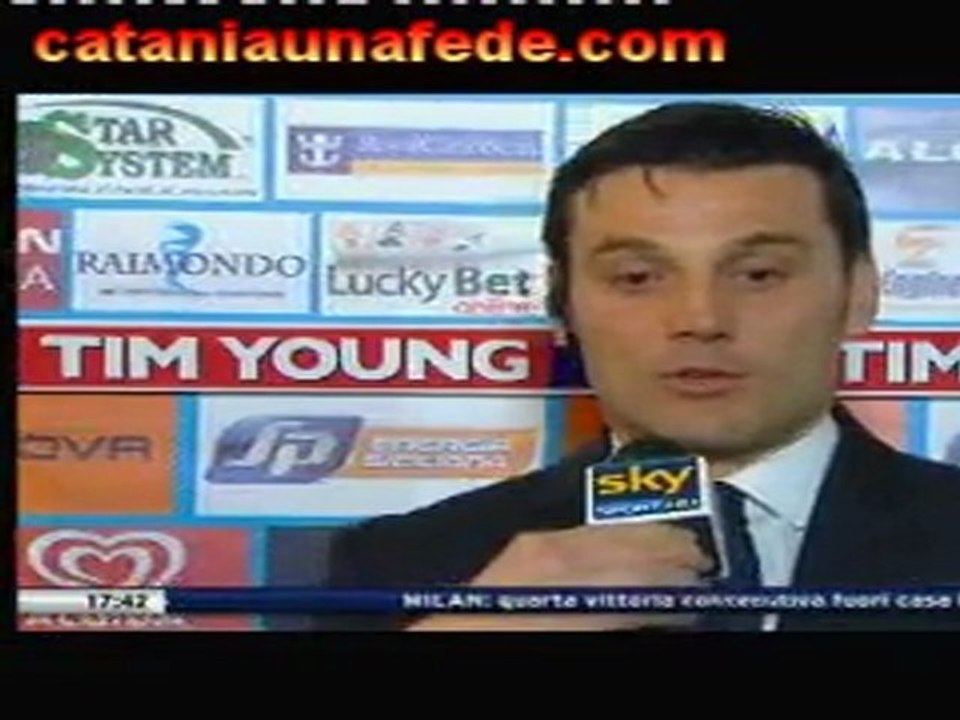 Montella post Catania-Lazio