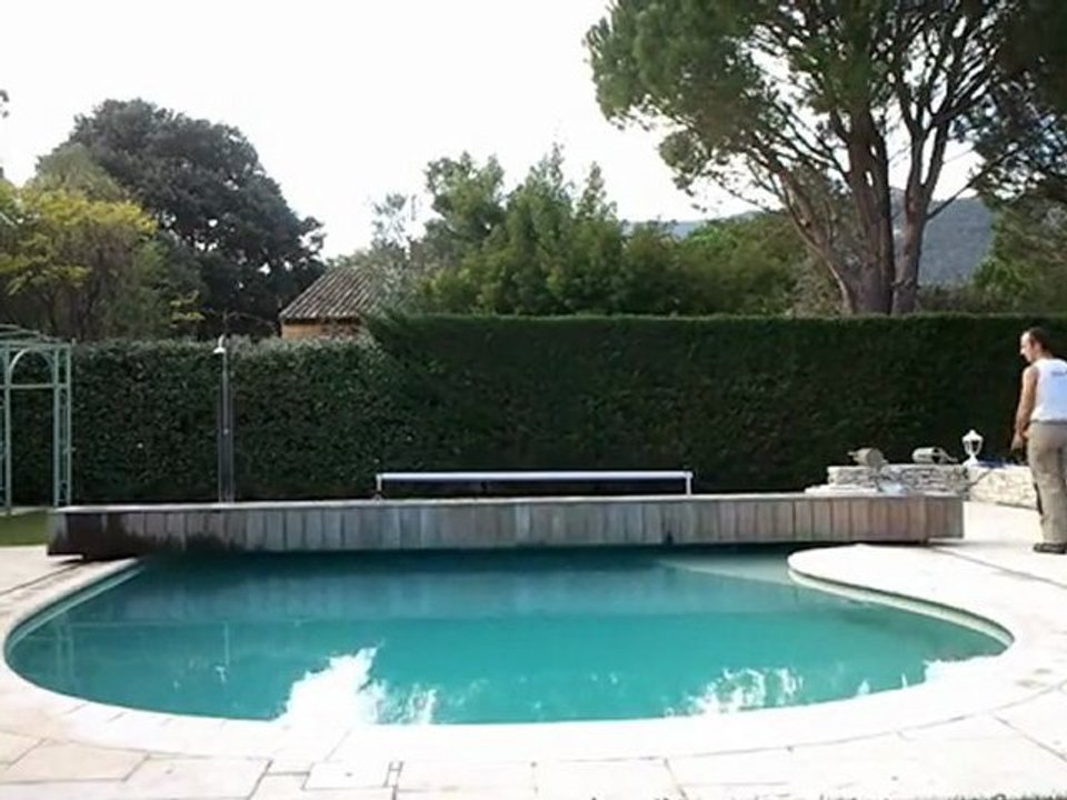 Couverture automatique piscine forme libre coverseal