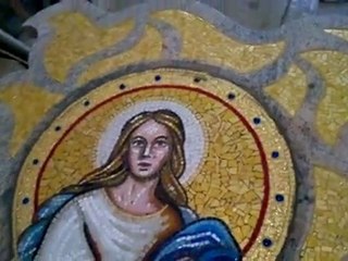 Mosaico sacro Madonna assunta di Vincenzo Greco