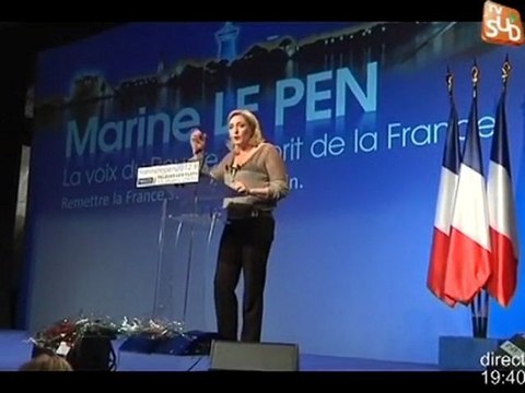 Présidentielle: Marine Le Pen à Palavas-les-Flots