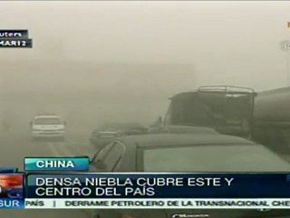 Densa niebla cobre este y centro de China