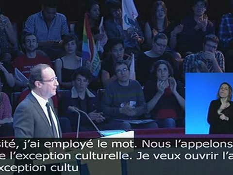 François Hollande au cirque d'hiver