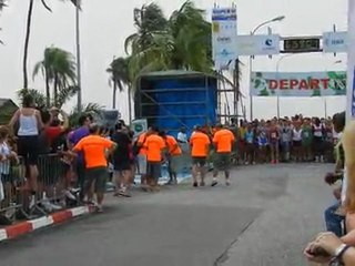 Départ du marathon de l'espace, Kourou 2012