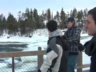 Storfosen waterfall from my cam lens during PhD students meeting