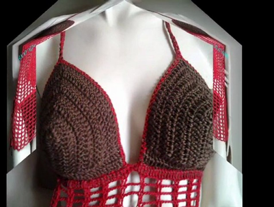 Mode crochet Tenue Plage - handmade Beachwear crochet Fashion Design