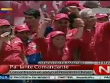 Masivo apoyo al presidente Hugo Chávez