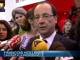 Présidentielle : Hollande imperturbable face à Sarkozy et à Mélenchon
