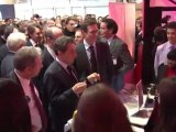 Arrivée de Nicolas Sarkozy au Salon des Entrepreneurs Paris 2012