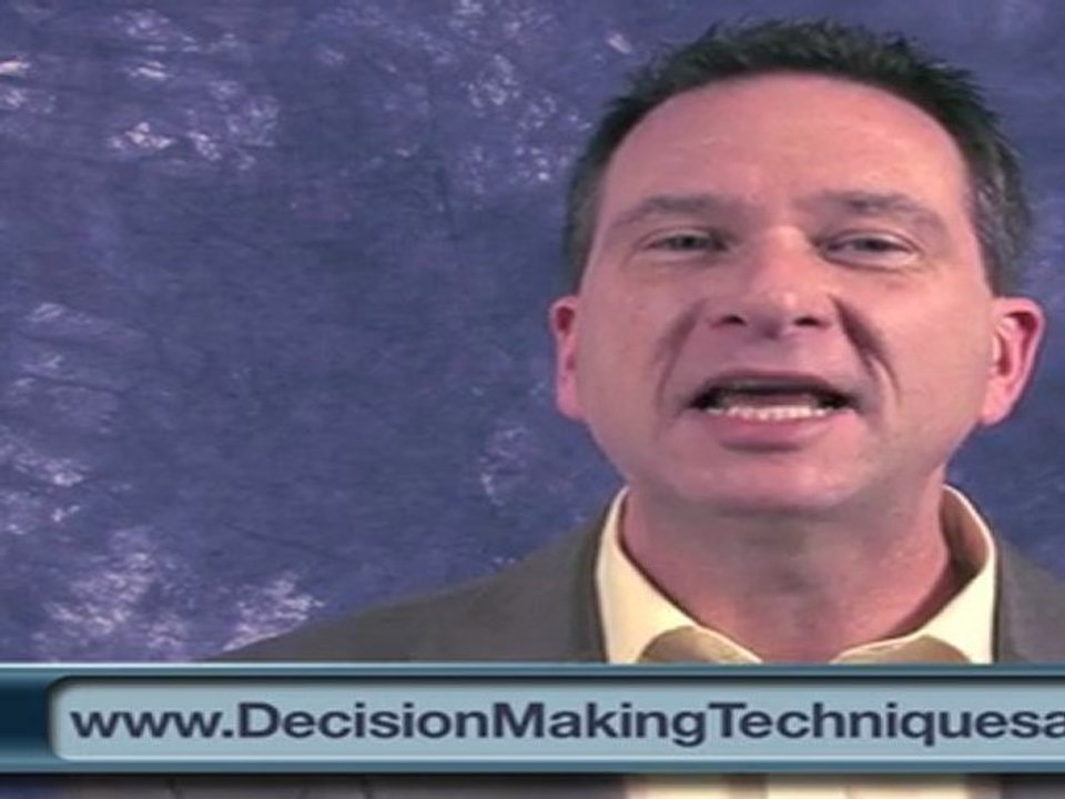 Decision Making Techniques #12, Saving the Right Way