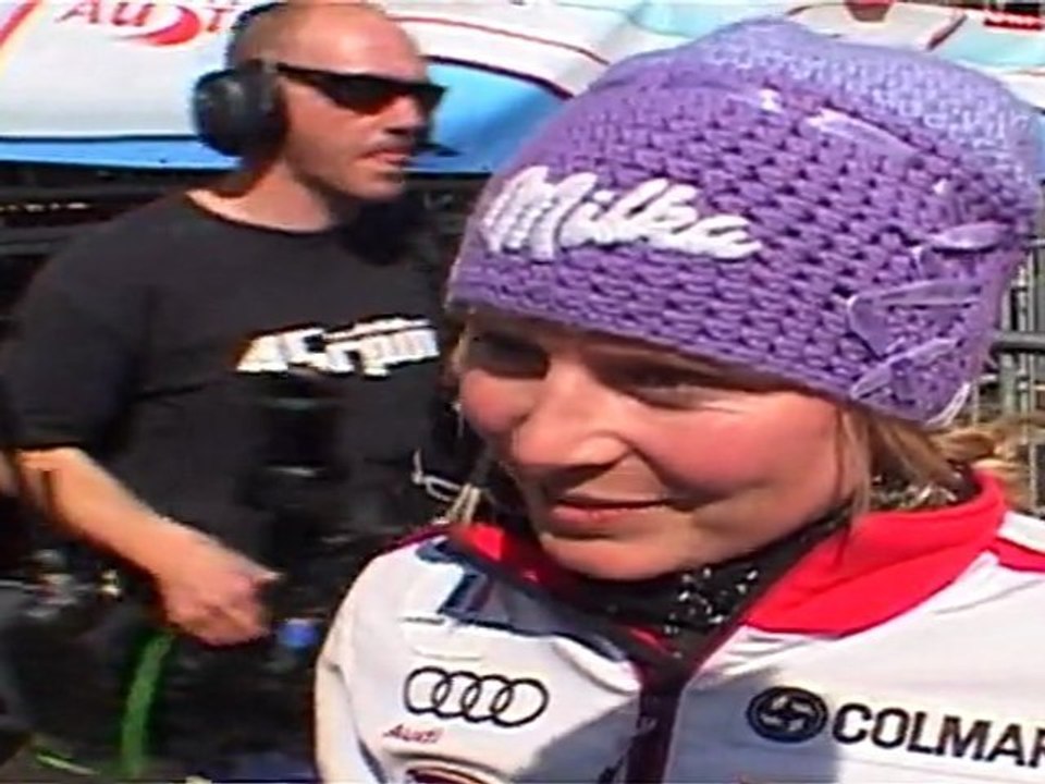 Interview de Tessa Worley 3 eme de la Coupe du Monde 2012